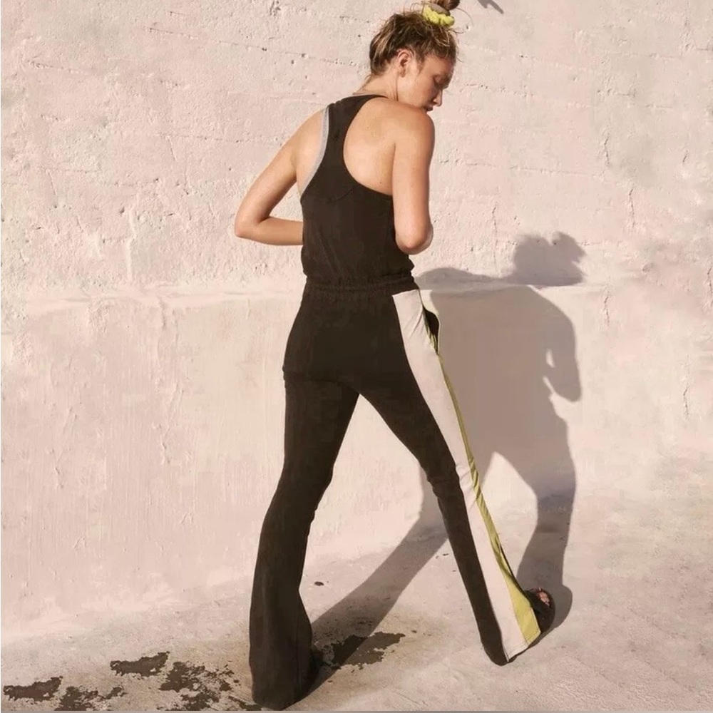 Free people new flow flare jumpsuit XS nwot